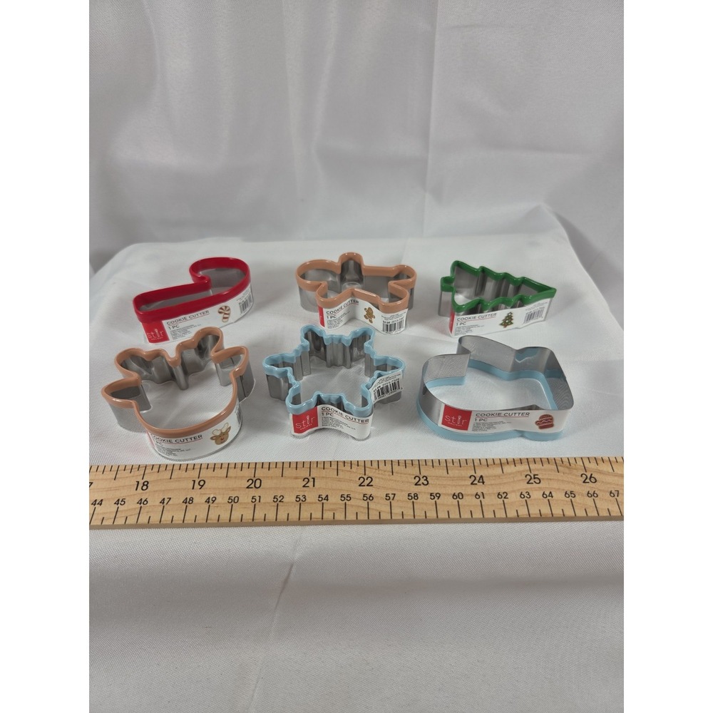 Stir Christmas Cookie Cutters Set Of 6 New